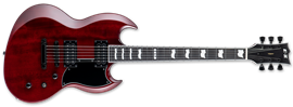ESP E-II Viper See Thru Black Cherry  6-String Electric Guitar 2023